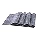Placemats,Placemats for Dining Table,Heat-Resistant Placemats, Stain Resistant Washable PVC Table Mats,Kitchen Table mats (4, Smoky Grey)