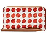 Coach Bleecker Painted Dot Coated Canvas East West Universal Phone Case Wristlet 69377 Love Red Multi