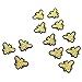 SenseYo 12 Pcs Cute Embroidered Sewing Bees Patches Sewing Patch for Bags Jackets Jeans Clothes, Embroidered DIY Patches Kids Craft Patch (Gold)