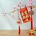 50 Set Chinese New Year Decorations Chinese Couplets Poem Scrolls Spring Chunlian Duilian FU Sticker Red Hong Bao Lanterns Chinese Character Paper Cutting Fu Ornament for Lunar Year of The Ox 2021