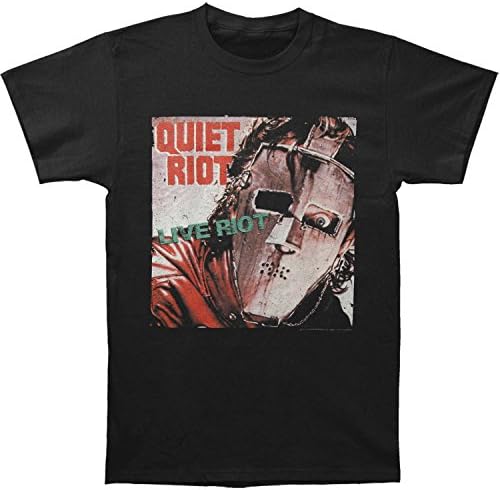 Quiet Riot Men's Live Riot Slim Fit T-shirt Small Black