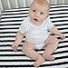 Changing Pad Cover, Cradle Bassinet Sheets Fitted Jersey Cotton (2 Pack) Black, White by Ziggy Baby