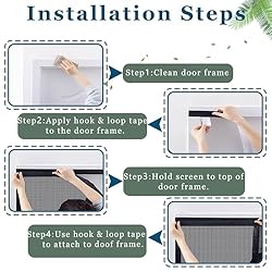 Magnetic Door Screen 90x260cm Door Screens Mesh
