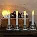 Flameless Taper LED Candles by LampLust | Ivory Drip Finished, 6