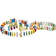 Hape Dynamo Wooden Domino Set Award Winning Domino Racing Building Block Set for Kids, 107 Solid Pieces of Fun Filled Racing, Building and Stacking