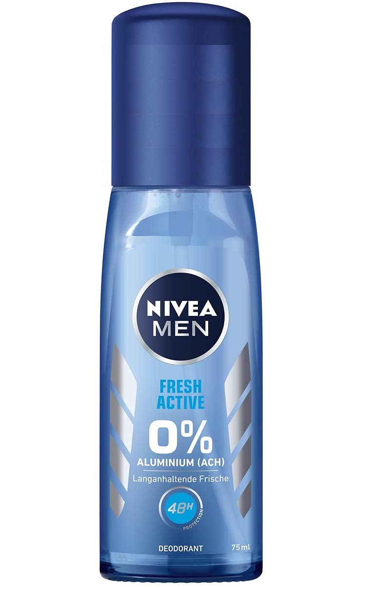 Nivea Men Fresh Active Deodorant Spray for Men, Deodorant Protection Aluminium 75 ml