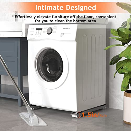 Ronlap Furniture Washing Machine Dolly, Extendable Appliance Rollers