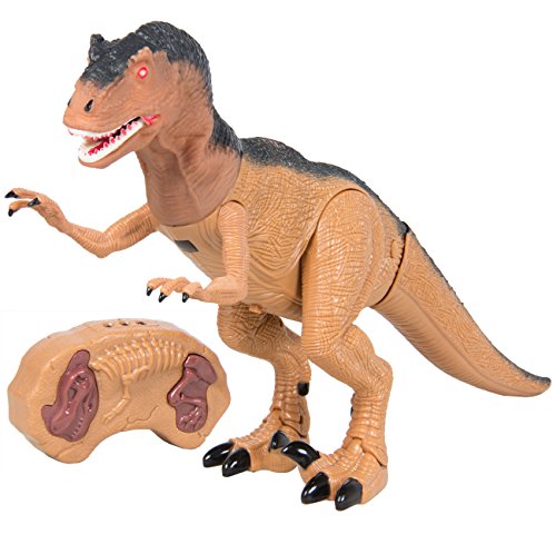 Best Choice Products Remote Control Giganotosaurus RC Walking Dinosaur Lights & Sounds Kid Pet Toy Animal