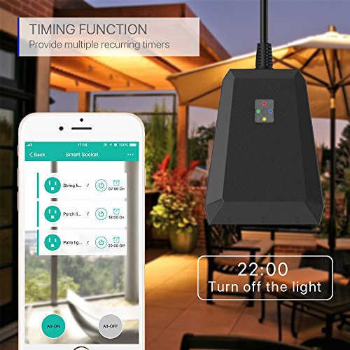 4 TIKLOK+3+Sockets+Waterproof+Wireless+Smartphone