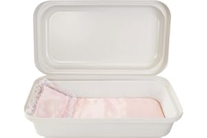 Pet Memory Shop Classical Pet Casket – Safe, Durable and Elegant Burial Box for Dogs, Cats, and Pets – Secure & Loving Memorial, Pet Loss Gift, Ideal for Honoring Loss (Small - White/Pink)