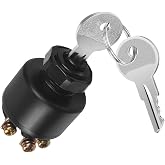 50-11651 Boat Ignition Starter Switch for Johnson Evinrude Push to Choke inboard Outboard Ignition Starter Switch 6 Terminal 3 Position Off-ON-Start Boat Switch