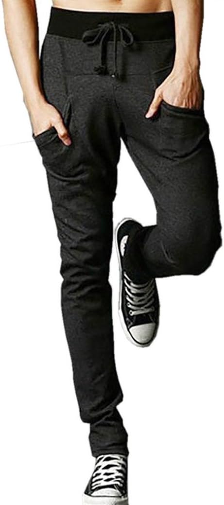 Cedon Men's Sarouel Stylish Casual Simple Sports Fitness Sweat Pants