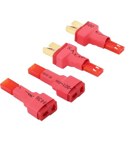 4-Pack ShareGoo RC Battery Adapter Cables - JST Female To Deans T Female With 10cm 20AWG Silicone Wires - View #4