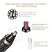 Zoommate Professional Nose Hair Trimmer, Powerful Waterproof Nose Ear Hair Trimmer for Men, Wet/Dry Use Nose Clippers with LED Light, Battery Operated(Included an AA Battery)