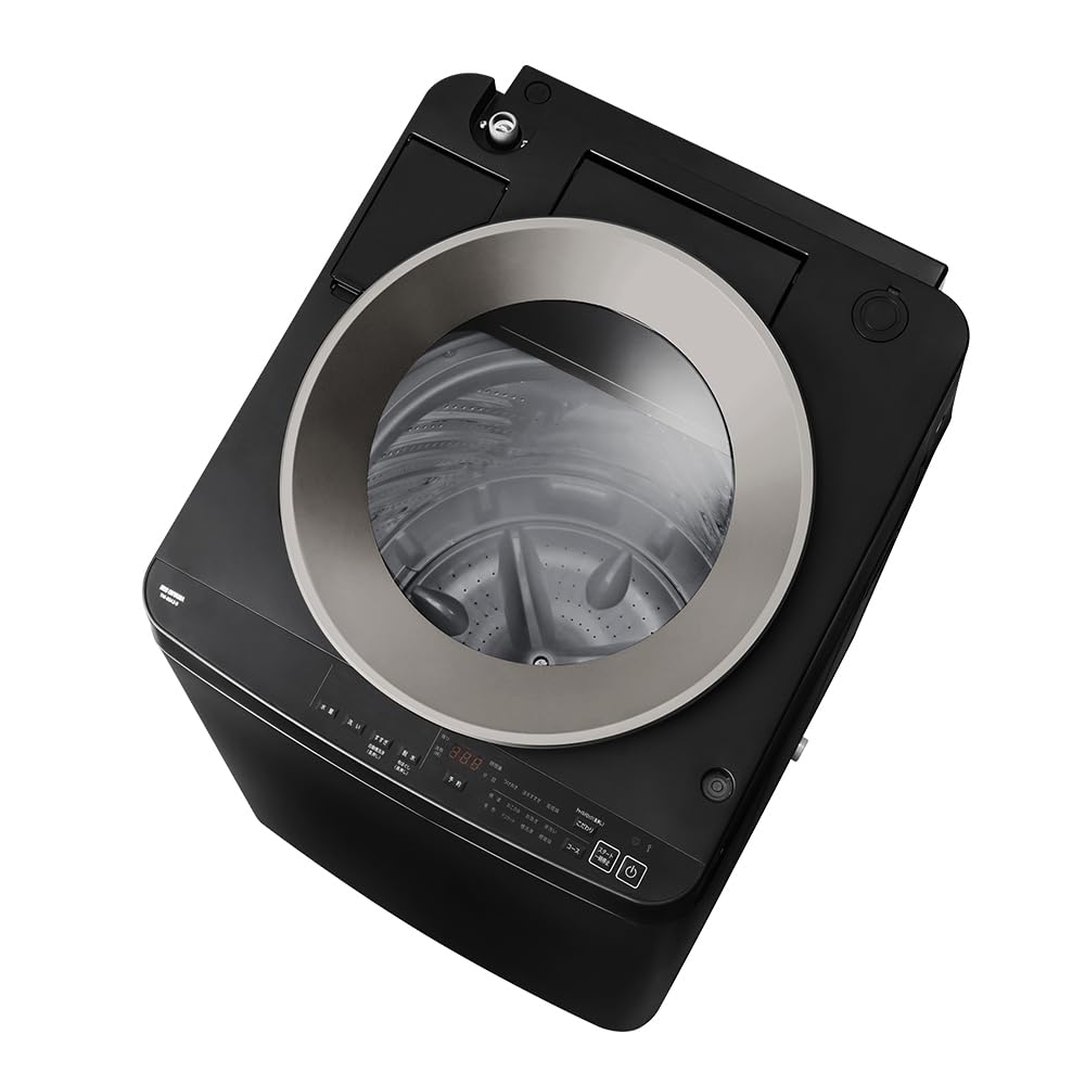 【Amazon.co.jp限定】 アイリスオーヤマ 洗濯機 8.0kg ブラック OSH TNI-80A2-B ガチ落ち極渦洗浄 デザインモデル 新生活商品画像