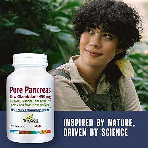New Roots Herbal Pure Pancreas (30 Tablets) Raw Glandular · 450 mg