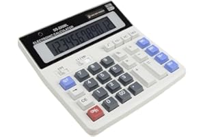 12-Digit Battery Dual Powered Handheld Electronic Business Mini Solar Basic Desktop Financial Scientific Office Calculator, S