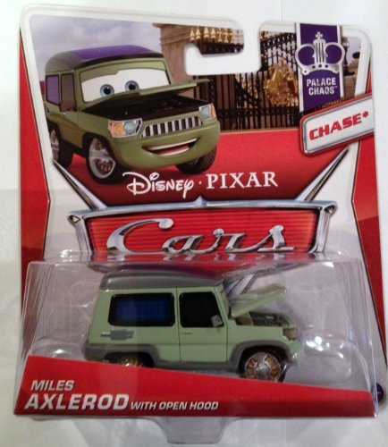 Disney / Pixar CARS 1:55 Scale Die Cast Miles Axlerod with Open Hood - Chase [Palace Chaos 4/9]