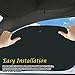 VaygWay 2 Piece Side Car Window Reflective Reversible SunShade Black Automotive PopUp Sun Shade UV Ray Protector Privacy Screen Photography Reflectors