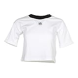 adidas Originals Women's Cropped Top, White/black, XS