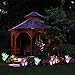YiFi-Tek Outdoor Garden Solar Lights, Purple/White/Pink
