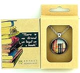 VINTAGE BOOKS PENDANT in Ernest Hemingway Quote Box - 