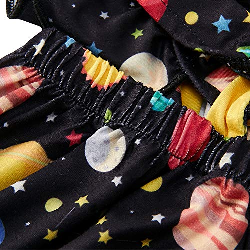 51YC242NhqL BFUSTYLE Newborn Baby Girl Floral Romper Toddler Flutter Bodysuit Outfit+Headband - Image 6