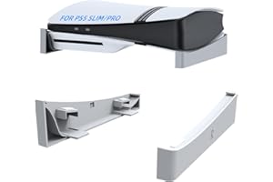 EJGAME PS5 Pro Accessories Horizontal Stand,Base Stand Compatible with PlayStation 5 Pro/Slim Disc & Digital Edition (White)