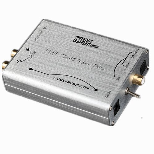 MUSE Mini HiFi DIR9001 4X TDA1544 Parallel Connection Philip IC DAC NOS Silver(Muse-4xTDA1543-Silver)