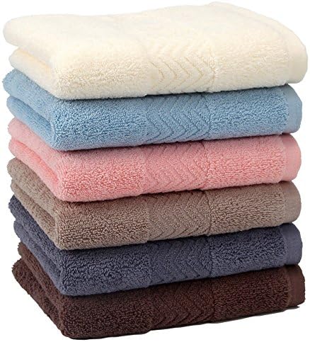 Luxury Hotel and Spa Towel,Robasiom Soft 6 Lovely Colours Hand Towels for Bathroom(set of 6)