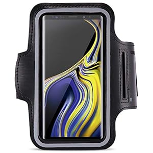 Jogging tas compatibel met Samsung Galaxy Note 9 mobiele telefoon hoes sport loop armband fitness tas
