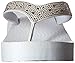Skechers Cali Women's Vinyassa Sun Ray Flip Flop,White Rhinestones,8 M US