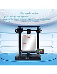 Xvico X3 Impresora 3D de aluminio DIY con impresión de resume cama magnética extraíble, tarjeta MicroSD  soporta múltiples idiomas 8.661 x 8.661 x 9.449 in para uso doméstico y escolar