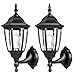 EMART Outdoor Porch Light LED Exterior Wall Light Fixtures, Special Handling Anti-Corrosion Plastic Material, Waterproof Security Lamp for Wall, Garage, Front Porch - 2 Pack primary