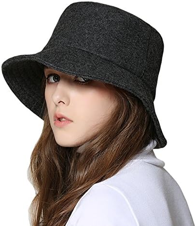 kekolin Female Style hat Wool Felt Bucket Hat Winter Fall