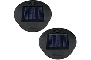 AQEENURA 2pcs 2.76inch 7cm Replacement Solar Light Parts top Bottom Size 2.36inch,Waterproof Solar Lanterns Replacement top Accessories for Lanterns Outdoor