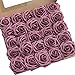Ling's moment Artificial Flowers 25Pcs Mauve Roses Decor w/Stems,3