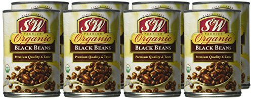 S&W ORGANIC BLACK BEANS 8/15 OZ
