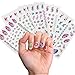 Kicko Nail Decals - 24 Sheets, 30 Decals Per Sheet - Nail Art Stickers Assortment of Colors and Designs - Party Favors, Summer, Prize