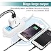ONSON iPhone Charger,2.4A 12W Dual USB Wall Charger Portable Travel ,with Foldable Plug + 6FT Lightning Cable charging cord for iPhone 7/7Plus,6S/6S Plus,6/5S/SE/5/5C,iPad Air,Mini,Pro -White