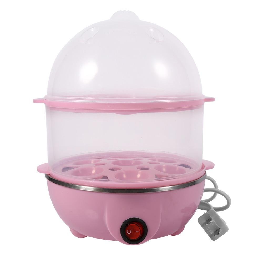 220V Double Layer Electric 14 Egg Boiler Egg Cooker Steamer Pan Kitchen