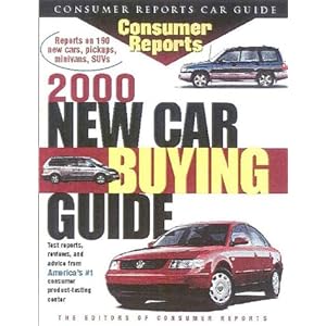 Consumer Reports New Car Buying Guide 2000