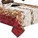 Newbridge Thanksgiving Autumns Bounty Bordered Square Fabric Napkins, Set of 8 Napkins, Bountiful Farm Pumpkin Fall Harvest Multicolor Easy Care Fabric Napkins for Holiday Party