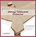 LAMINET Heavy-Duty Deluxe Crystal Clear Vinyl Tablecloth Protector 60
