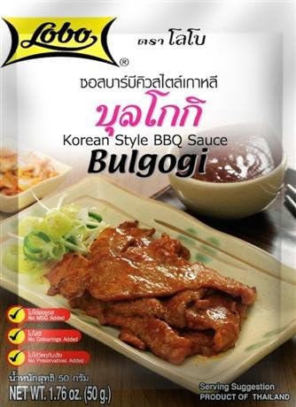 Lobo, Bulgogi, Korean Style BBQ Sauce, 50 g. [Pack of 3 pieces]
