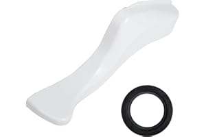 PROSENTUO RV Toilet Foot Pedal Compatible with Thetford Aqua Magic Style II and Residence High Profile Camper Toilet Flush Pedal with Flange Seal Gasket Kits Replaces 42067