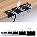 ExcelFu 130 Pcs Binder Clips Paper Clamp Clips Paper Binder Assorted 6 Sizes, Black
