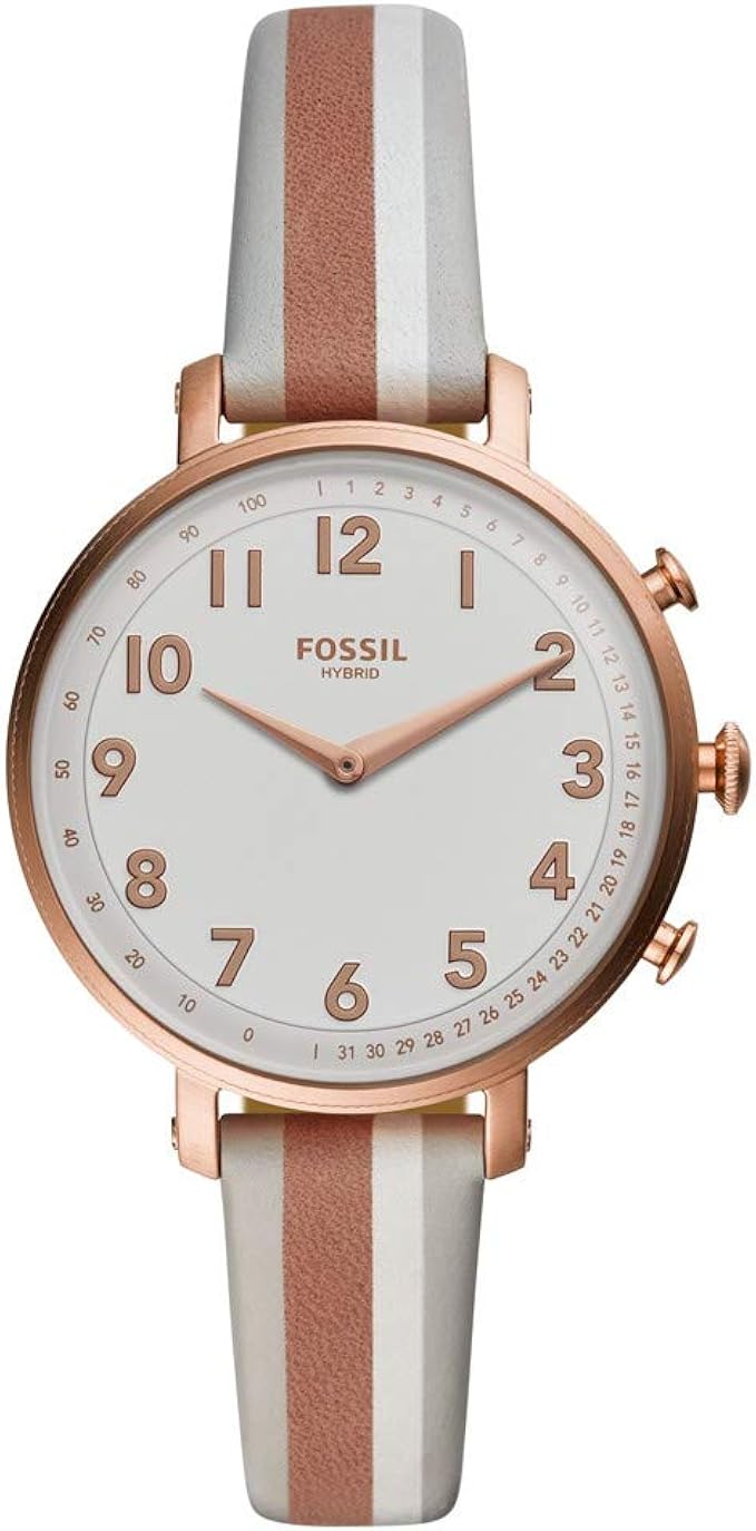 Fossil - Reloj híbrido de Acero Inoxidable para Mujer con Correa ...