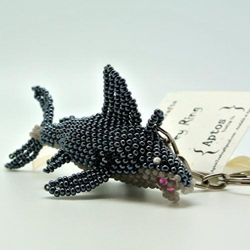 Adorable Handcrafted SHARK Key Chain / Backpack Charm / Purse Charm / Key Ring