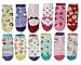 Girls Cotton Sports Crew Socks 12 Pairs Pack New Styles